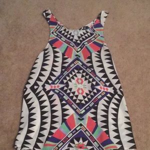 Tank top with different patterns